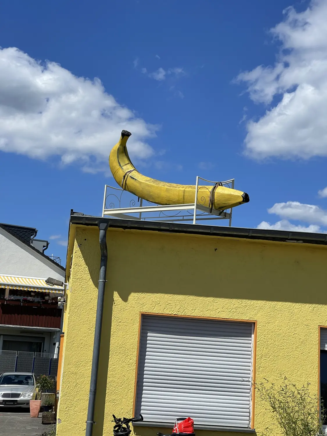 Bananensitzend von Frank Oberste-Lehn